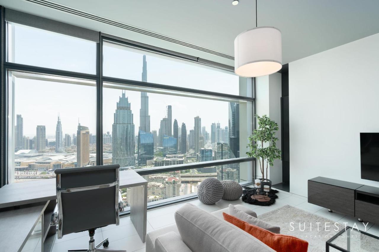 Breathtaking Panoramic Burj Khalifa Skyline View Suite Dubai Exterior foto