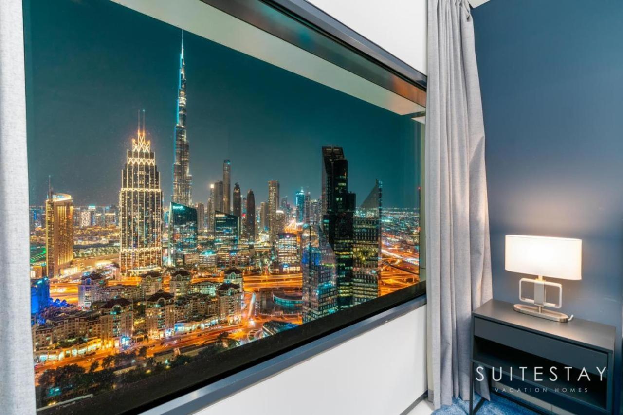 Breathtaking Panoramic Burj Khalifa Skyline View Suite Dubai Exterior foto